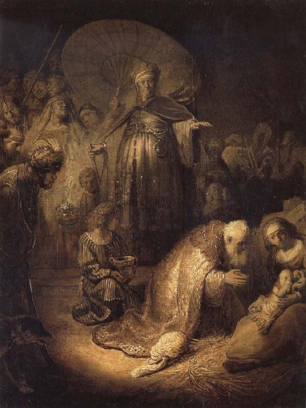 REMBRANDT Harmenszoon van Rijn The Adoration of The Magi